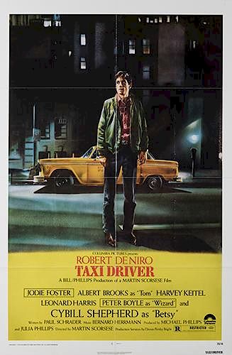 TAXI DRIVER.Taxi Driver. Columbia, 1976.