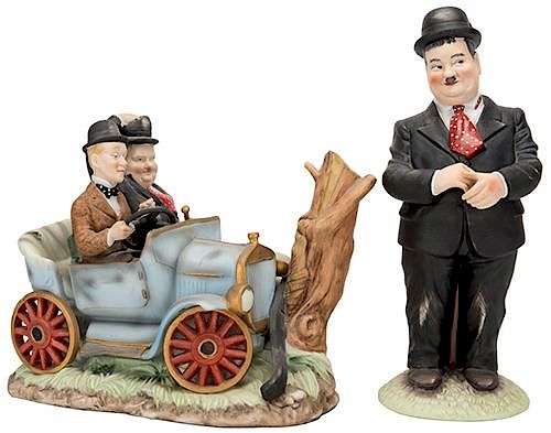 PAIR OF MGM LAUREL AND HARDY PORCELAIN 386875