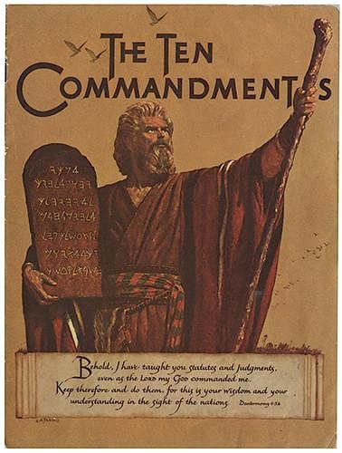 THE TEN COMMANDMENTS MOVIE BOOK
