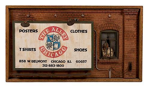 THE ALLEY CHICAGO STORE DIORAMA Garman  3868a5