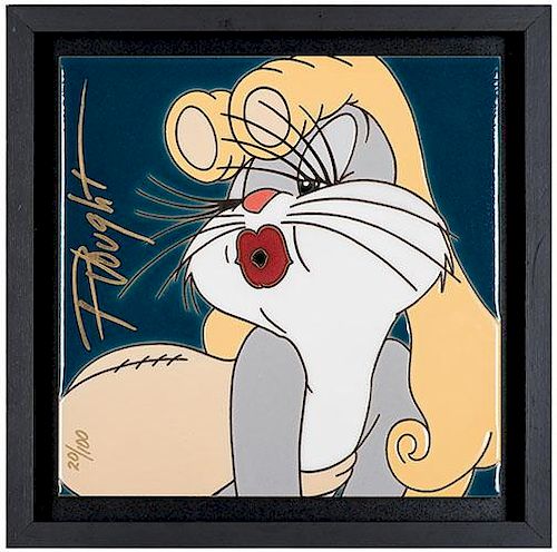 BUGS BUNNY MERMAID BUGS CERAMIC TILE.Vought,