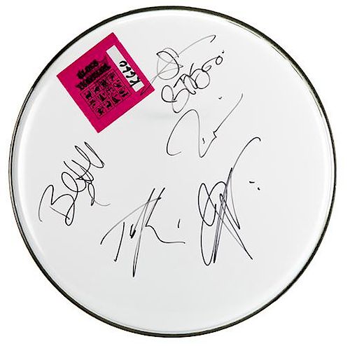 BLUES TRAVELER AUTOGRAPHED DRUM 3868b0