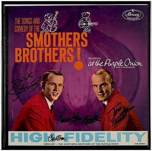 PAIR OF SMOTHERS BROTHERS AUTOGRAPHED