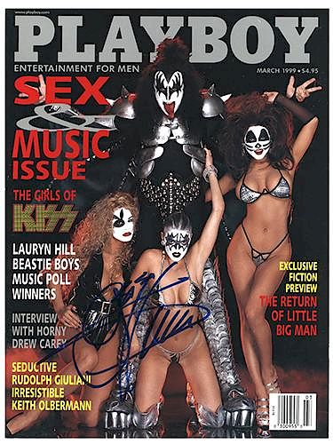 KISS GENE SIMMONS SIGNED PLAYBOY 38696d