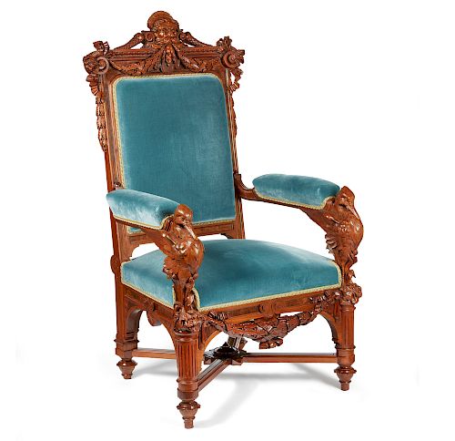 HERTER BROTHERS ARMCHAIR COMMISSIONED