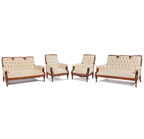 FOUR-PIECE HERTER BROTHERS PARLOR