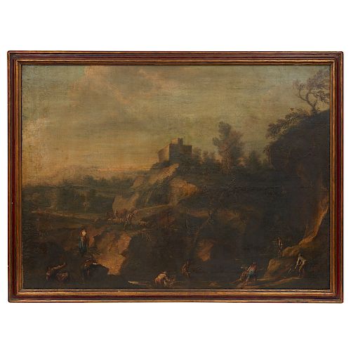 17TH CENTURY ITALIAN SCHOOL PAINTINGFramed