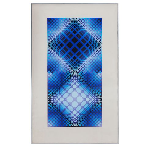 LITHOGRAPH VICTOR VASARELY 1906 1997 Framed 386abe