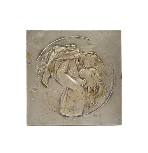 BRONZE BAS RELIEF TILE, GIACOMO MANZU