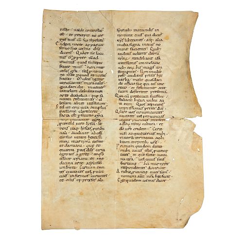 MANUSCRIPT PAGE ON VELLUM CIRCA 386ae4