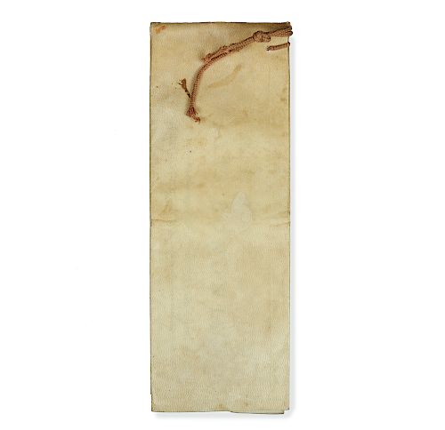 PAPAL DOCUMENT ON VELLUM CIRCA 386b06