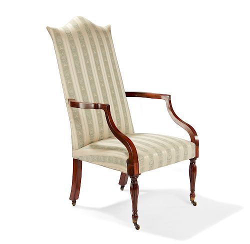 FEDERAL MAHOGANY LOLLING CHAIR,