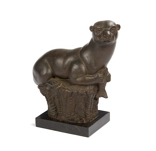 CHARLES UMLAUF (1911-1994) BRONZE, OTTER