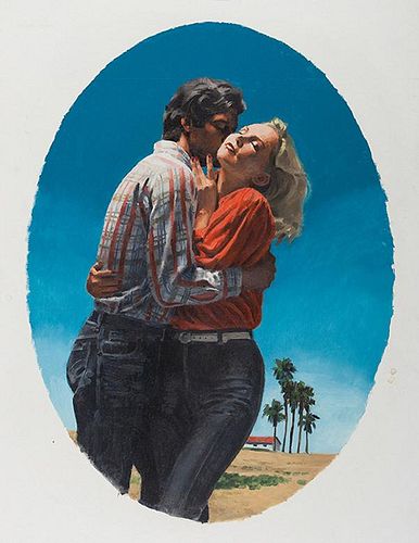 TWO PULP COVER ILLUSTRATIONS INCLUDING 386c71