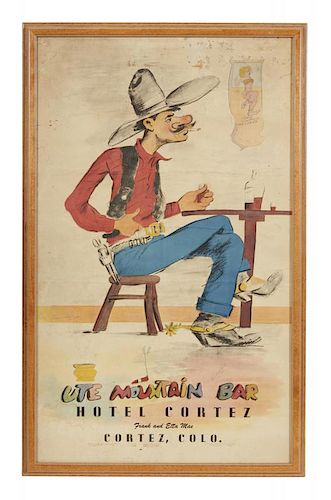 UTE MOUNTAIN BAR ADVERTISEMENT,