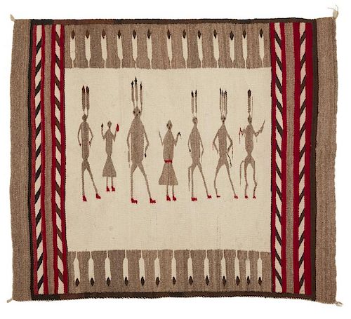 NAVAJO YEI RUGNavajo Yei rug Dimensions  386d61