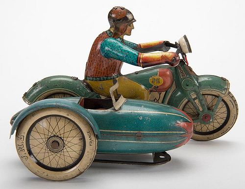 TEAL MOTORCYCLE AND SIDECARTeal Motorcycle