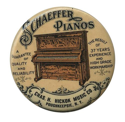SCHAEFFER PIANOS ROUND CELLULOID 386ea4