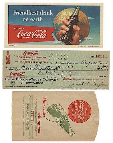 GROUP OF COCA-COLA ADVERTISING