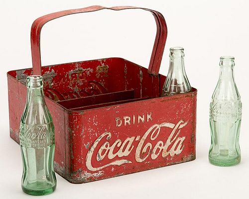 COCA-COLA BOTTLE CARRIER AND THREE