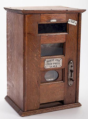 FIVE CENT MACK CIGAR VENDING MACHINEFive 386ef2