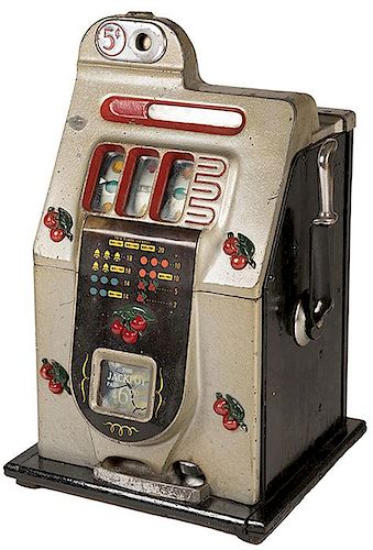 FIVE CENT MILLS CHERRY FRONT SLOT