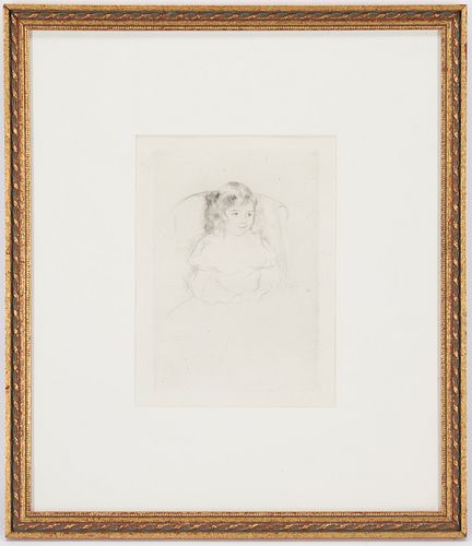 MARY CASSATT DRYPOINT, SARA SMILINGMary