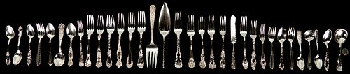 34 ASSORTED STERLING SILVER FLATWARE 387014