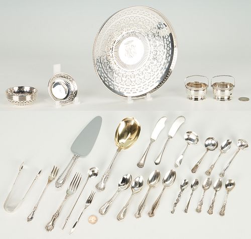 36 ASSEMBLED SILVER TABLEWARE ITEMSGrouping 387016