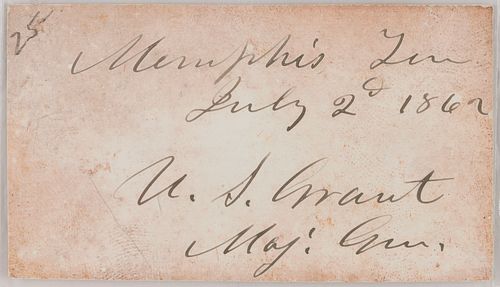 GEN. ULYSSES S. GRANT CLIPPED SIGNATURE,