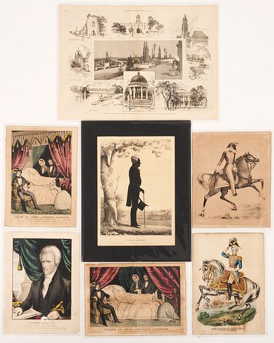 GROUP OF 7 ANDREW JACKSON PRINTS BY