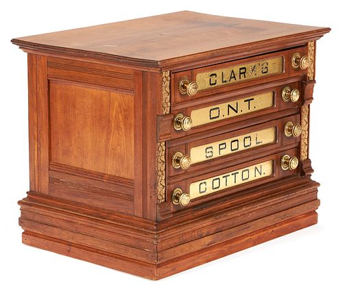 CLARKS O.N.T. 4 DRAWER SPOOL CABINETLate