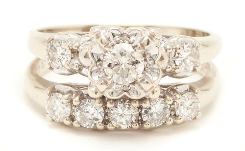 14K GOLD DIAMOND FUSED WEDDING 3872f3