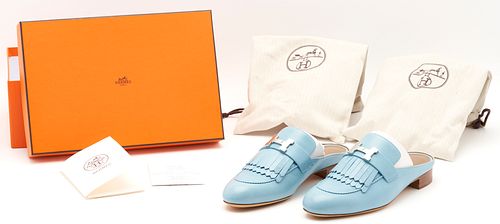 HERMES RIVOLI BLEU CIEL CALFSKIN