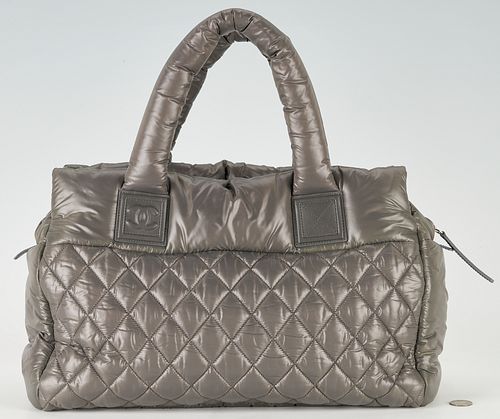 CHANEL GREY LOGO COCOON TOTEChanel