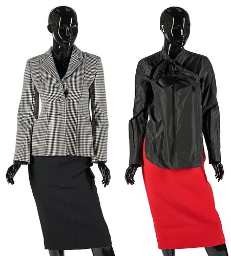 4 DIOR GARMENTS, INCL. WOOL HOUNDSTOOTH