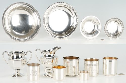 12 ASSORTED STERLING SILVER HOLLOWWARE 3873ba