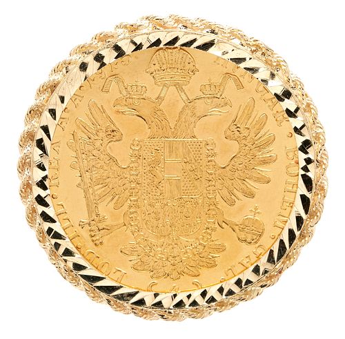 LADIES AUSTRIAN 4 DUCAT AND 14K 387427