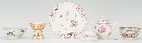 7 PCS PORCELAIN INCL CHINESE  387482