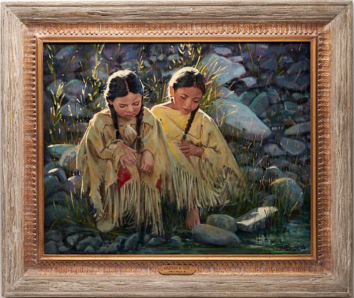 PHIL BECK O C NATIVE AMERICAN PORTRAIT 3874ec