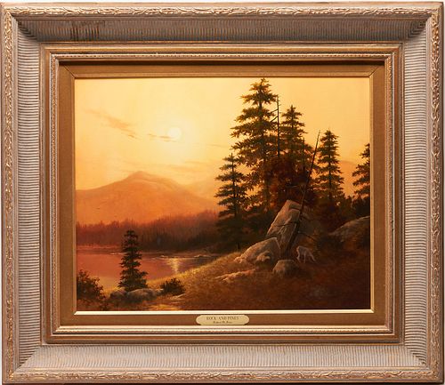 ROBERT DE LEON O C WESTERN LANDSCAPE 3874ee