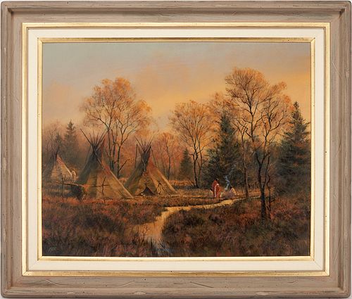 MARK GELLER ACRYLIC WESTERN LANDSCAPE 3874ef