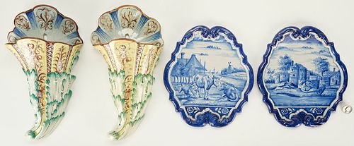 4 EUROPEAN EARTHENWARE ITEMS INCL  387505