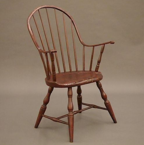 NEW ENGLAND CONTINUOUS ARM WINDSOR ARMCHAIRA