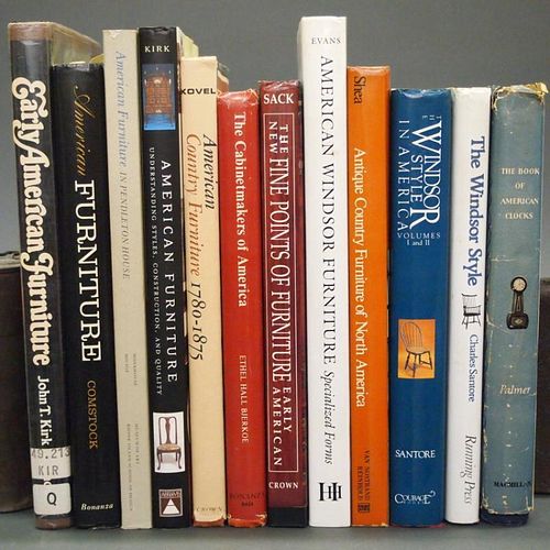 LOT OF 12 ANTIQUES REFERENCE BOOKSTwelve