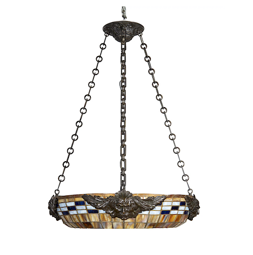 AN ARTS CRAFTS STYLE HANGING 384f07