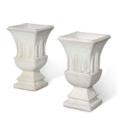 A PAIR OF ART DECO CAST STONE JARDINIERESA 385099