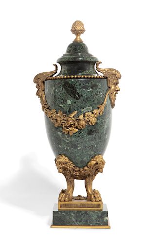 A LOUIS XVI STYLE BRONZE AND MARBLE 3850da