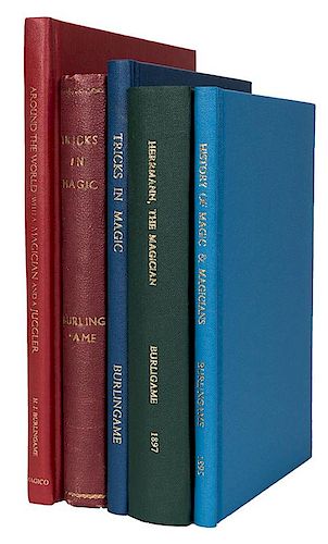FIVE VOLUMES ON MAGIC BY BURLINGAME.Burlingame,