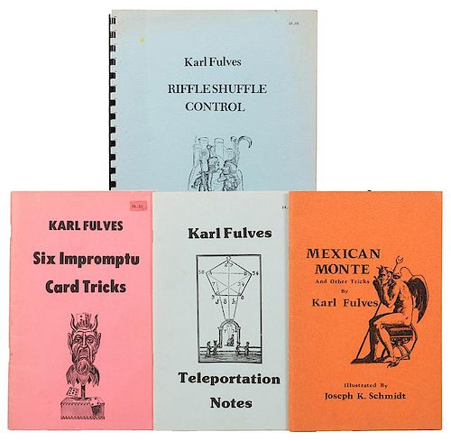 LOT OF FOUR KARL FULVES MAGIC BOOKLETS.Fulves,